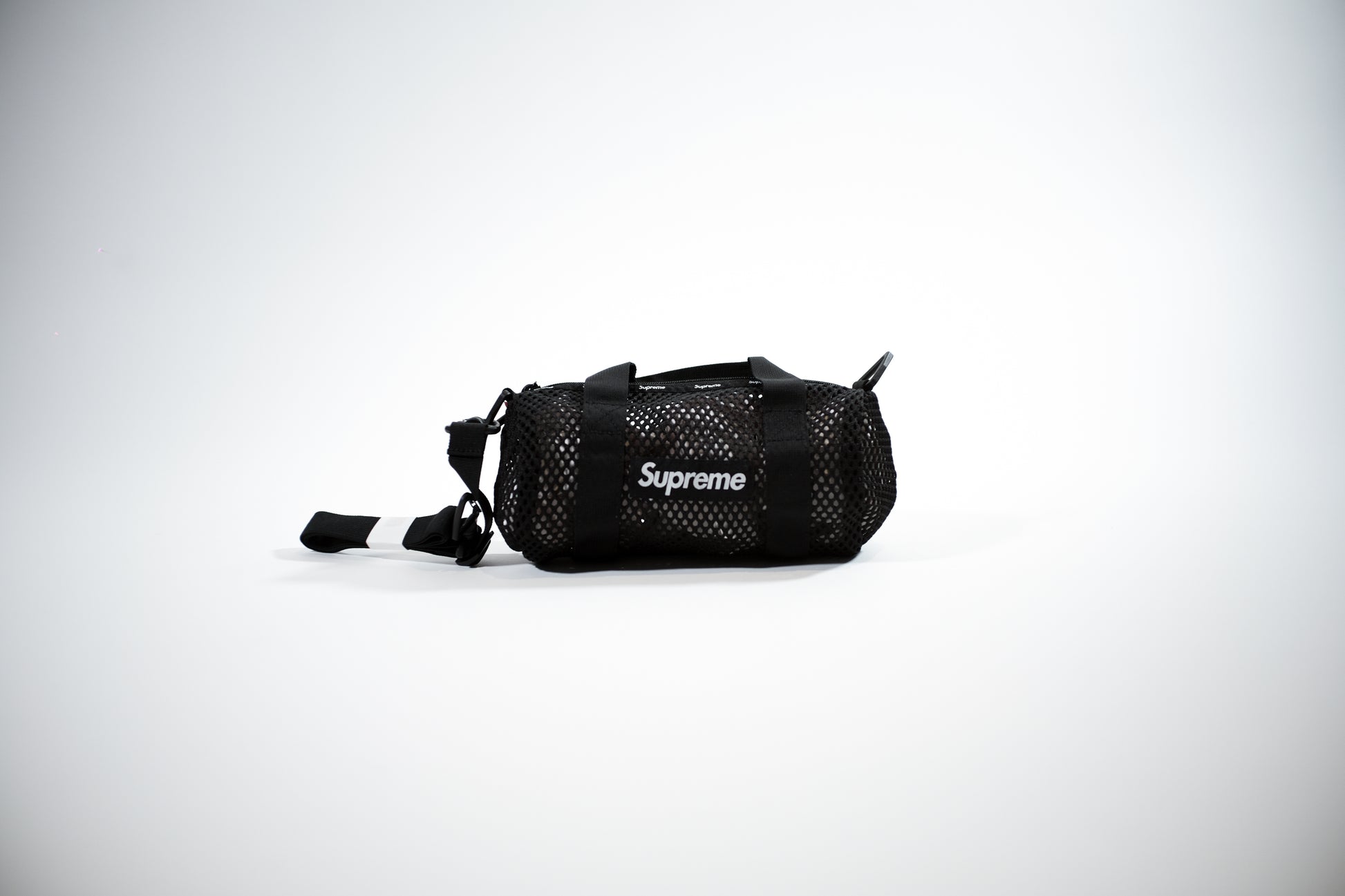 Supreme Mesh Mini Duffle Bag White